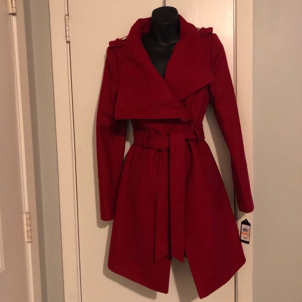 RED DRESS COAT by Guess